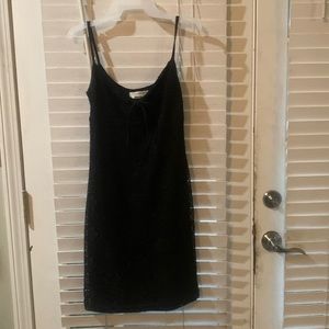 Black spaghetti strap dress adult small
